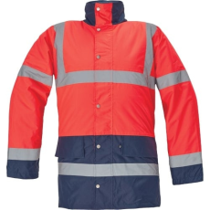 Cerva SEFTON bélelt HiVis kabát (navy, S)