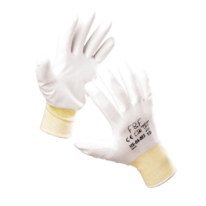 Cerva Védőkesztyű fehér mártott HS-04-003 PE/PU 8