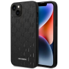 Cg mobile Apple iPhone 14, Műanyag hátlap védőtok, bőrhatású hátlap, Monogram minta, Karl Lagerfeld Saffiano Mono Metal Logo, fekete (XP127227)