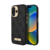 Cg mobile Apple iPhone 16 Plus guess 4g logo plate szilikon telefonvédő (textil hátlap, magsafe) fekete