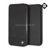 Cg mobile BMW SIGNATURE tok álló, valódi bőr (FLIP, oldalra nyíló) FEKETE (BMFLBKI65LLSB)
