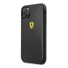 Cg mobile Ferrari Scuderia műanyag telefonvédő (karbon minta) FEKETE [Apple iPhone 11 Pro] (FESPCHCN58CBBK) tok és táska