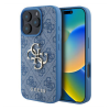 Cg mobile GUESS 4G BIG LOGO szilikon telefonvédő (ütésállóság, bőr hatású hátlap) VILÁGOSKÉK Apple iPhone 16 Pro Max (GUHCP16X4GMGBL) (GUHCP16X4GMGBL)