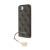 Cg mobile Guess 4g charms műanyag telefonvédő (textil hátlap, telefondísz) barna guhcpse4gf4gcw