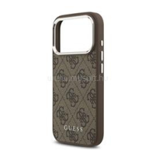 Cg mobile GUESS 4G MAGSAFE szilikon telefonvédő (ütésállóság, műanyag hátlap) BARNA (GUHMP17LP4GSSMCW) tok és táska