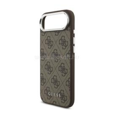 Cg mobile GUESS 4G MAGSAFE szilikon telefonvédő (ütésállóság, műanyag hátlap) BARNA (GUHMP17MP4GSSMCW) tok és táska