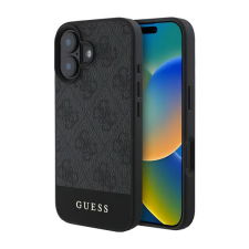 Cg mobile GUESS 4G STRIPE műanyag telefonvédő (textil hátlap) SZÜRKE Apple iPhone 16 tok és táska