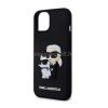 Cg mobile KARL LAGERFELD 3D RUBBER KARL AND CHOUPETTE szilikon telefonvédő (ütésállóság, 3D) FEKETE (KLHCP15S3DRKCNK)