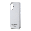 Cg mobile KARL LAGERFELD GRAINED PU HOTEL RSG szilikon telefonvédő (ütésállóság, bőr hatású hátlap) VILÁGOSSZÜRKE Apple iPhone 16