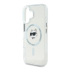 Cg mobile KARL LAGERFELD IML CHOUPETTE HEAD METAL FRAME MAGSAFE szilikon telefonvédő (ütésállóság, kameravédő, MagSafe) ÁTLÁTSZÓ Apple iPhone 16