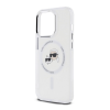 Cg mobile KARL LAGERFELD IML K&CH HEADS METAL FRAME MAGSAFE szilikon telefonvédő (ütésállóság, kameravédő, MagSafe) ÁTLÁTSZÓ Apple iPhone 15 Pro