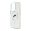 Cg mobile KARL LAGERFELD IML K&amp;CH HEADS METAL FRAME MAGSAFE szilikon telefonvédő (ütésállóság, kameravédő, MagSafe) ÁTLÁTSZÓ (KLHMP16XHLSKCH)