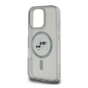 Cg mobile KARL LAGERFELD IML K&CH HEADS METAL FRAME MAGSAFE szilikon telefonvédő (ütésállóság, kameravédő, MagSafe) FEKETE (KLHMP16XHLSKCK)