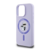 Cg mobile KARL LAGERFELD LIQUID SILICONE KARL AND CHOUPETTE MAGSAFE szilikon telefonvédő (ütésállóság, MagSafe) LILA Apple iPhone 16 Pro