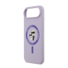 Cg mobile KARL LAGERFELD LIQUID SILICONE KARL AND CHOUPETTE MAGSAFE szilikon telefonvédő (ütésállóság, MagSafe) LILA Apple iPhone Air (KLHMP17MSCMKCRHU) (KLHMP17MSCMKCRHU)