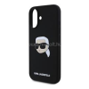 Cg mobile KARL LAGERFELD LIQUID SILICONE KARL HEAD MAGSAFE szilikon telefonvédő (ütésállóság, MagSafe) FEKETE (KLHMP16SSKHPPLK)