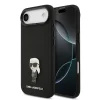 Cg mobile Karl Lagerfeld Liquid Silicone Metal Ikonik Zadní Kryt pro iPhone Air Black