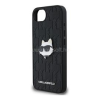 Cg mobile KARL LAGERFELD MONOGRAM CHOUPETTE HEAD PIN szilikon telefonvédő (ütésállóság, bőr hatású hátlap, MagSafe) FEKETE (KLHCPSE4PGKLCHPK)