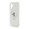 Cg mobile KARL LAGERFELD RINGSTAND KARL AND CHOUPETTE MAGSAFE szilikon telefonvédő (ütésállóság. MagSafe. kitámasztó) FEHÉR