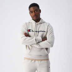 Champion Big Logo Fleece kapucnis pulóver Grey XXL
