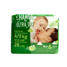 Change pelenka Ultra dry (3-as) 4 - 9 kg (28 db/cs) pelenka
