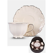 Charlotte porceláncsésze+alj, 250ml, 6 személyes, dobozban konyhai eszköz