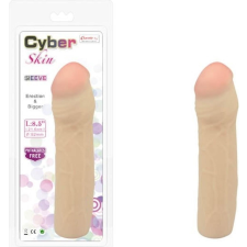 Charmly Toy Cyber Skin Sleeve 8.5" No. 1 - élethű, hosszabbító péniszköpeny - 21,6 cm (testszínű) péniszköpeny