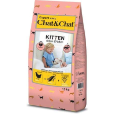  Chat &amp; Chat Kitten Chicken 15 kg macskaeledel