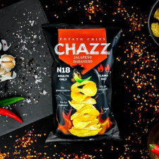 Chazz Jalapeno Habanero ízű burgonyachips 90g előétel és snack