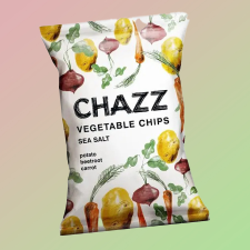 Chazz Vegetable Chips tengeri só ízű burgonyachips 75g előétel és snack