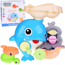 Cheerful dolphin bath toy + boat with penguins ZA5064 fürdőszobai játék