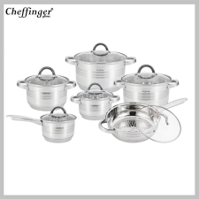 Cheffinger 6 részes edénykészlet fedőkkel (12 darabos szett) CF-SS1230 edény