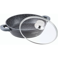 Cheffinger Alacsony serpenyő fedővel, márvány fedél 28 cm, 3,8 L edény