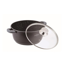  Cheffinger CF-DC32 lábas fedővel, márvány belsővel 32cm, 5,5L edény