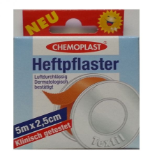 Chemoplast ragtapasz 5m x 2,5cm 5m elsősegély
