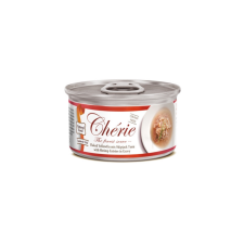 Chérie Pelyhes Sárgaúszójú Keverék Skipjack Tonhal Garnélarákkal Mártásban 80g kutyaeledel