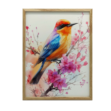 CHERRY BOSSOM MELIODY FALI PLAKÁT FEKETE KERETTEL 50x70 CM grafika, keretezett kép
