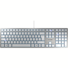 Cherry KC 6000 Slim billentyűzet USB QWERTY Brit angol Ezüst (JK-1600GB-1) billentyűzet
