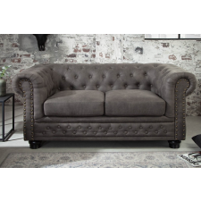 CHESTERFIELD Kettes kanapé Chesterfield II 150 cm antik szürke taupe bútor