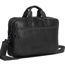 CHESTERFIELD SETH fekete színű két fogós, két részes laptoptartós aktatáska C40-1010-00 számítógéptáska