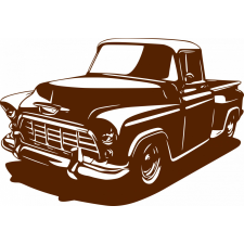 Chevrolet Task Force 85cm x 58cm barna autó dekoráció