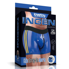  Chic Strap-On Shorts M/L (36 - 39 Inch Waist) Blue felcsatolható eszközök