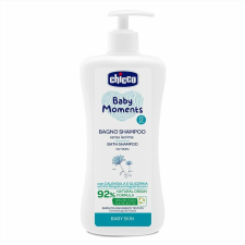 Chicco Baby Moments babafürdető és sampon pumpás 92% természetes összetevőkkel 500ml babafürdető, babasampon