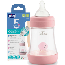 Chicco Chicco Perfect5 biofunkcionális cumisüveg 150 ml lassú folyású 0h + rózsaszín cumisüveg