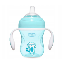 Chicco cumisüveg fogantyúval 200 ml 6h+ Szín: kék itatópohár