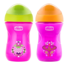 Chicco Easy Cup pohárperemű itatópohár 266 ml rózsaszín babaétkészlet
