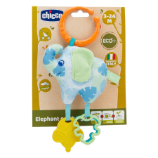 Chicco Elephant On the Go Eco+ rágókás textiljáték ökoanyagból egyéb bébijáték