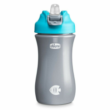 Chicco Kids Pop-Up, 350ml, szívószálas kulacs, 2év, kék babaétkészlet