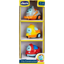 Chicco Mini Játékautó City Construction 3db, 12m+ (8058664141517) autópálya és játékautó