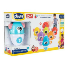 Chicco Monkey Strike - majmos bowling és építőjáték 18hó+ készségfejlesztő